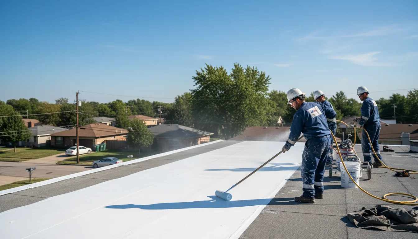 Commercial roof coating in Marietta, OK near me